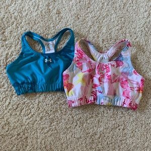 Bright UnderArmour sports bras
